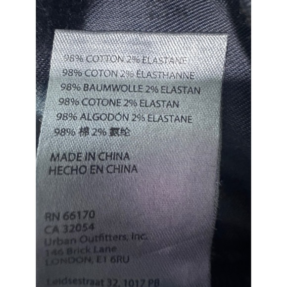 Anthropologie‎ Pilcro The Vintage Straight Blue Corduroy Navy Blue Size 25 - Picture 5 of 5